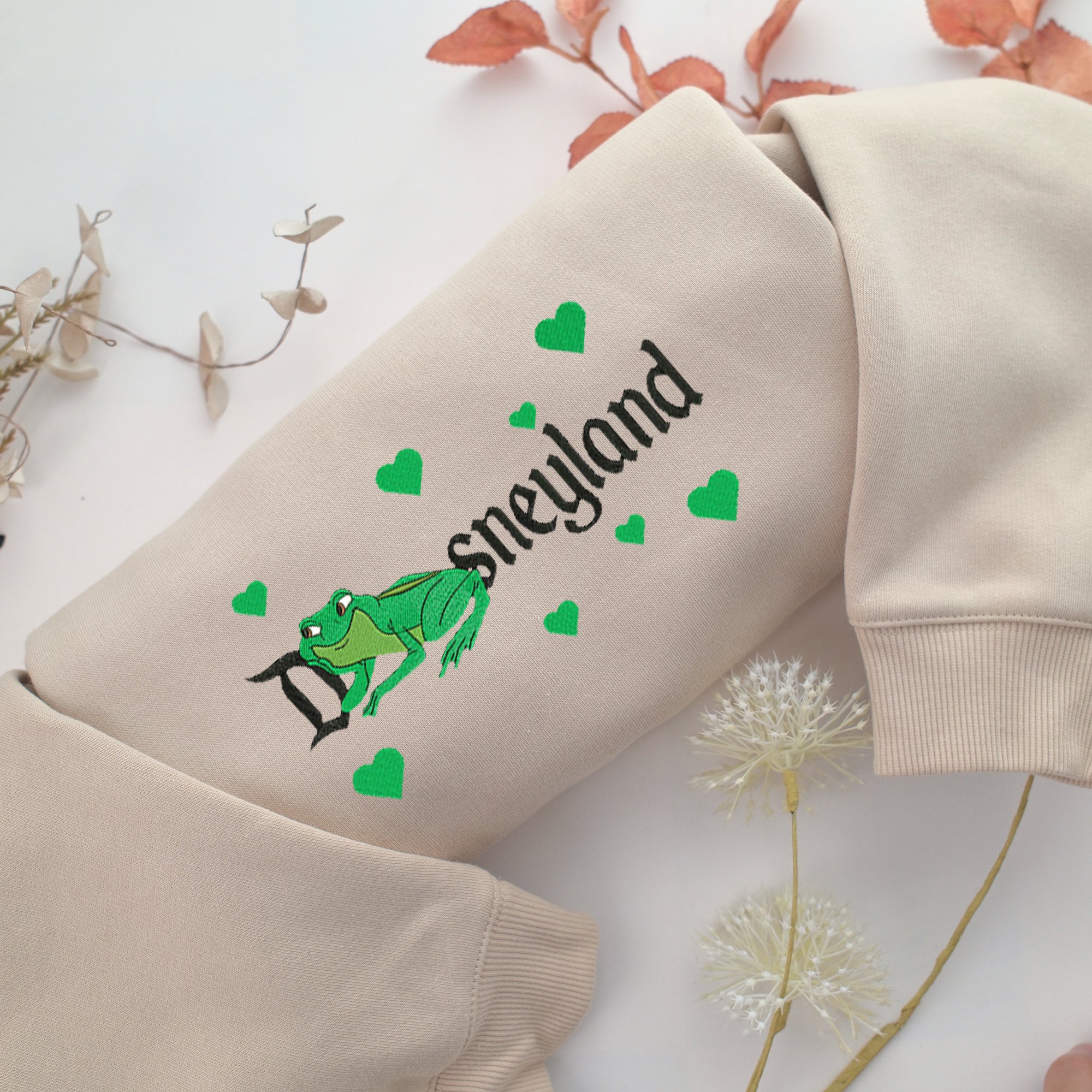 Princess Tiana Frog Embroidery, Disneyland Embroidered Sweatshirt, Movie Disney Inspired, Best Gifts Idea For Him Her