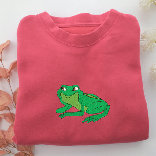 Princess Tiana Frog Embroidery, Disneyland Embroidered Sweatshirt, Movie Disney Inspired, Best Gifts Idea For Him Her - Image 4