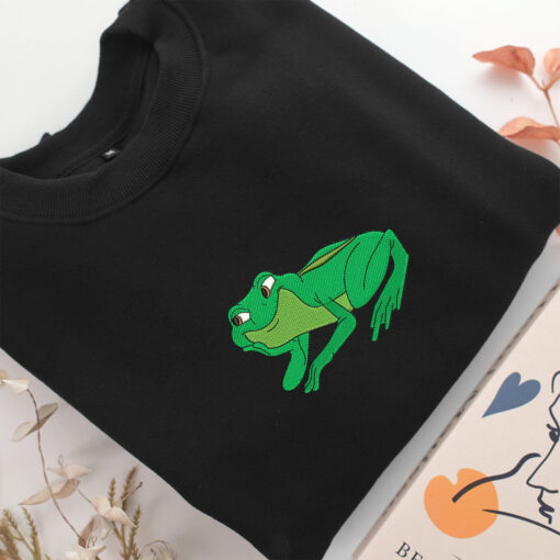 Princess Tiana Frog Embroidery, Disneyland Embroidered Sweatshirt, Movie Disney Inspired, Best Gifts Idea For Him Her - Image 5