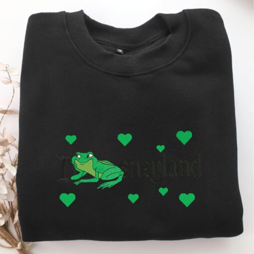 Princess Tiana Frog Embroidery, Disneyland Embroidered Sweatshirt, Movie Disney Inspired, Best Gifts Idea For Him Her - Image 5