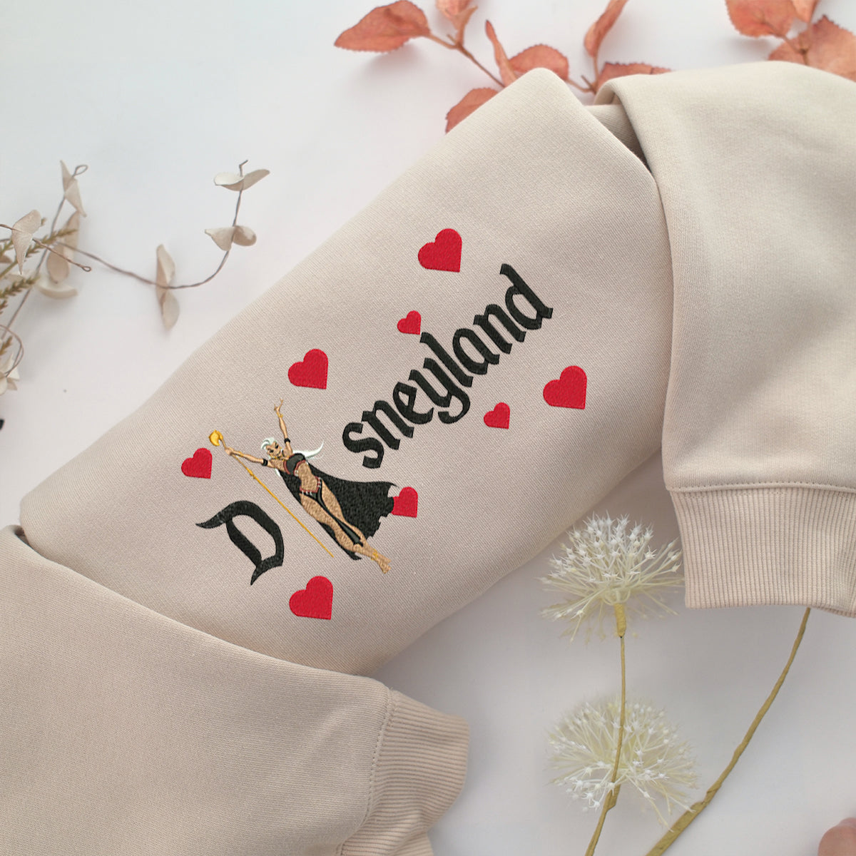 Queen La Disneyland Embroidery, Disneyland Embroidered Sweatshirt, Movie Disney Inspired, Best Gifts Idea For Him Her
