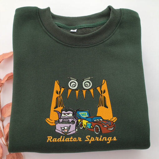 Radiators Springs Disneyland Embroidery, Disneyland Embroidered Sweatshirt, Movie Disney Inspired, Best Gifts Idea For Him Her - Image 3