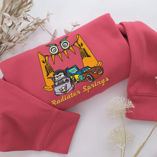 Radiators Springs Disneyland Embroidery, Disneyland Embroidered Sweatshirt, Movie Disney Inspired, Best Gifts Idea For Him Her - Image 4