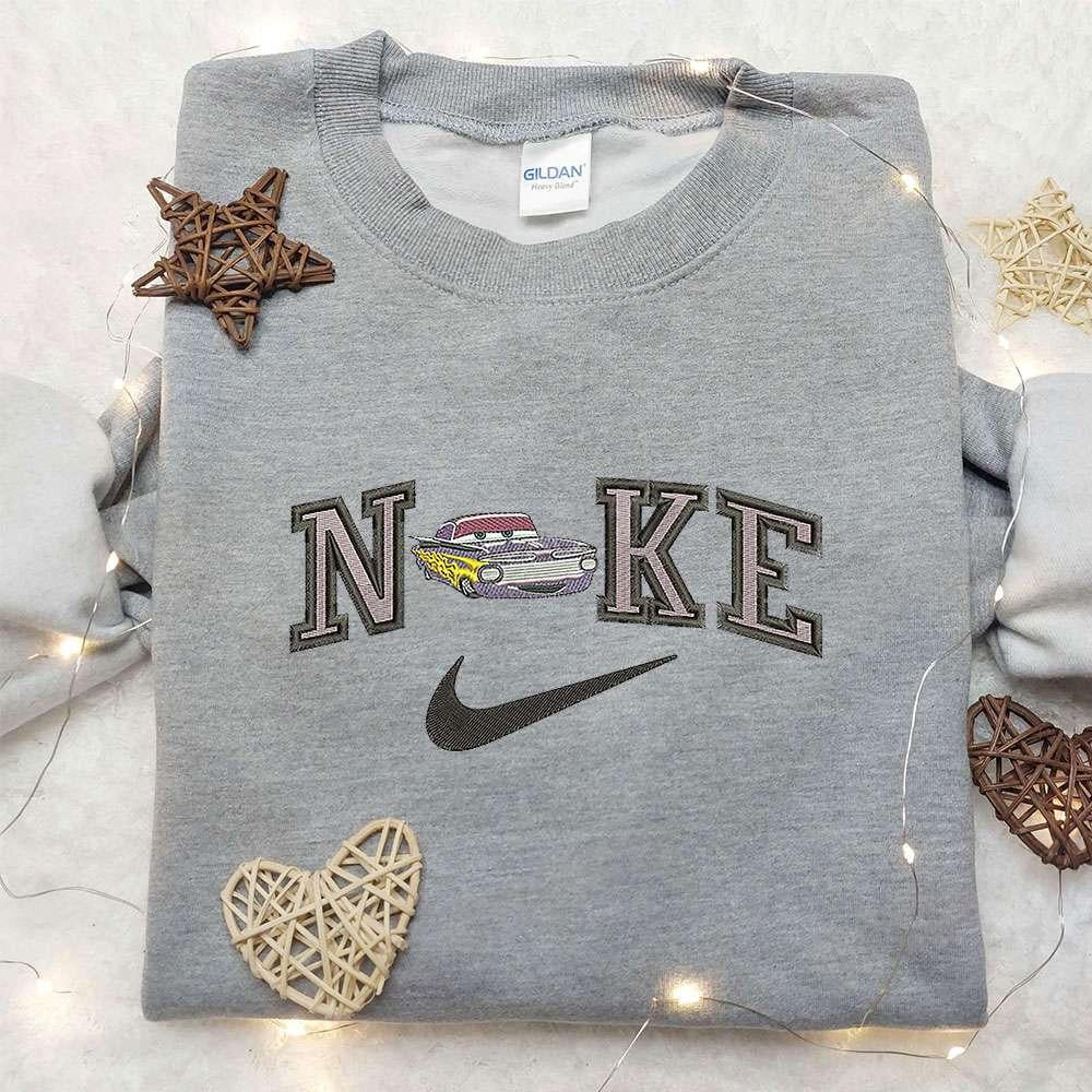 Ramone X Nike Embroidered Shirt Disney Pixar Cars Embroidered Shirt Nike Inspired Embroidered Shirt