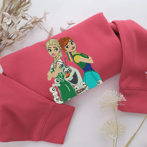 Rapunzel and Olaf Embroidery, Disneyland Embroidered Sweatshirt, Movie Disney Inspired, Best Gifts Idea For Him Her - Image 4