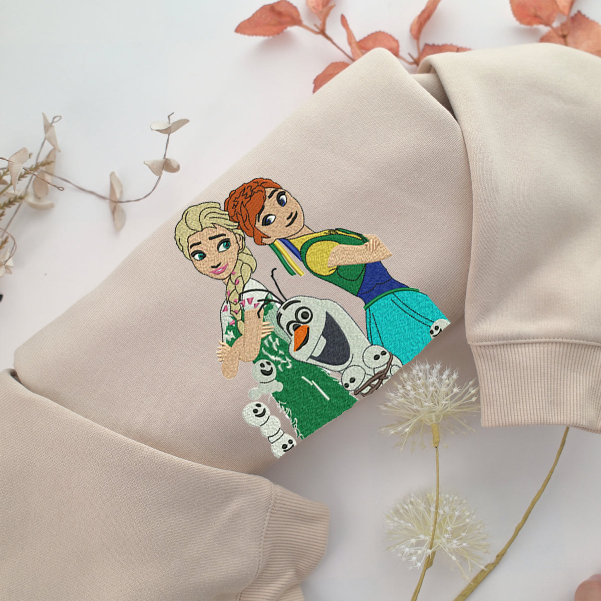 Rapunzel and Olaf Embroidery, Disneyland Embroidered Sweatshirt, Movie Disney Inspired, Best Gifts Idea For Him Her