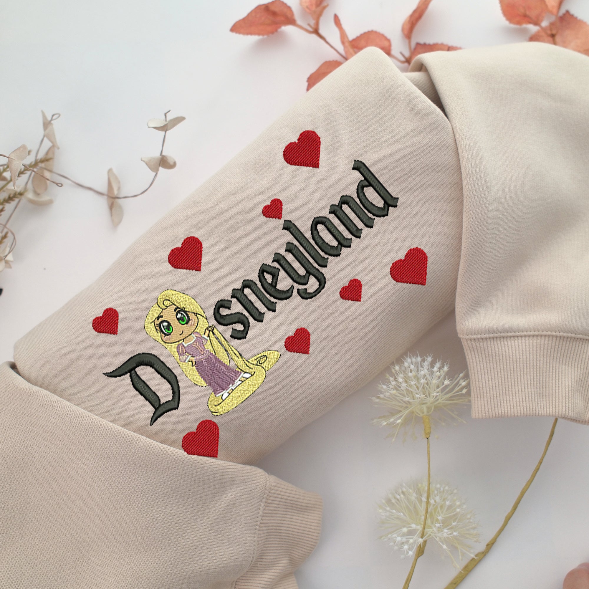 Rapunzel v1 Disneyland Embroidery, Disneyland Embroidered Sweatshirt, Movie Disney Inspired, Best Gifts Idea For Him Her