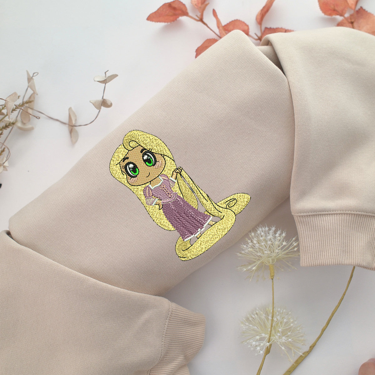 Rapunzel v1 Embroidery, Disneyland Embroidered Sweatshirt, Movie Disney Inspired, Best Gifts Idea For Him Her
