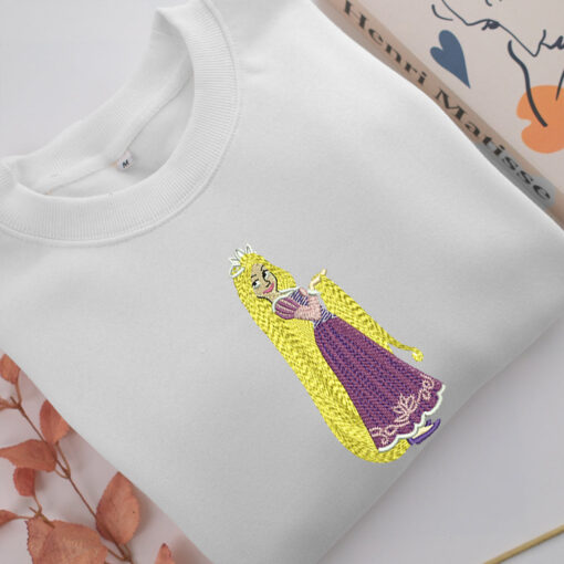 Rapunzel v2 Embroidery, Disneyland Embroidered Sweatshirt, Movie Disney Inspired, Best Gifts Idea For Him Her - Image 2