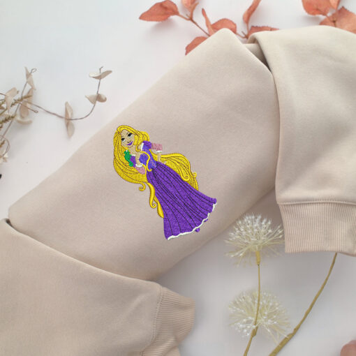 Rapunzel v3 Embroidery, Disneyland Embroidered Sweatshirt, Movie Disney Inspired, Best Gifts Idea For Him Her