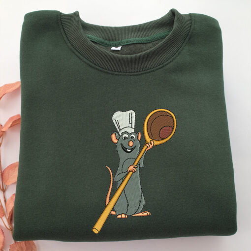 Ratatouille Embroidery, Disneyland Embroidered Sweatshirt, Movie Disney Inspired, Best Gifts Idea For Him Her - Image 3