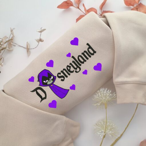 Raven Disneyland Embroidery, Disneyland Embroidered Sweatshirt, Movie Disney Inspired, Best Gifts Idea For Him Her