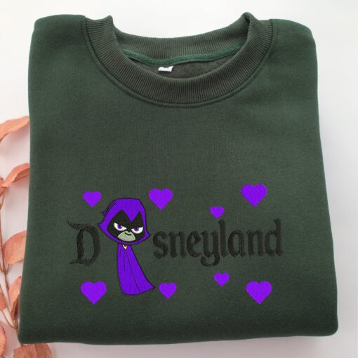 Raven Disneyland Embroidery, Disneyland Embroidered Sweatshirt, Movie Disney Inspired, Best Gifts Idea For Him Her - Image 3