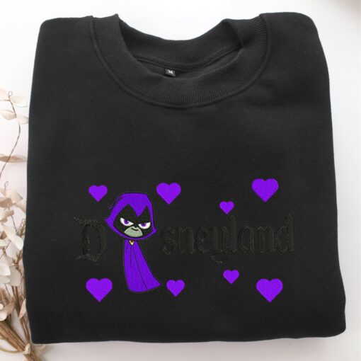 Raven Disneyland Embroidery, Disneyland Embroidered Sweatshirt, Movie Disney Inspired, Best Gifts Idea For Him Her - Image 5