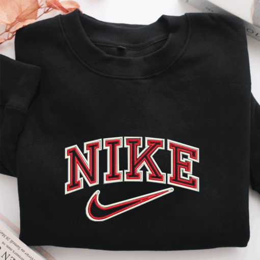 Red Nike Nike Embroidered Sweatshirt, Nike Movie Inspired, Best Gifts Idea For Him Her - Image 2