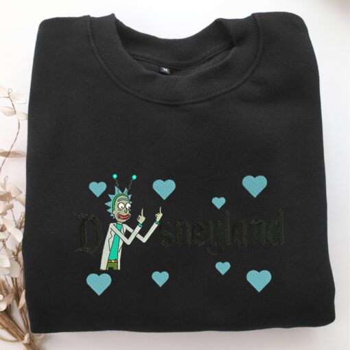 Rick Sanchez Disneyland Embroidery, Disneyland Embroidered Sweatshirt, Movie Disney Inspired, Best Gifts Idea For Him Her - Image 5