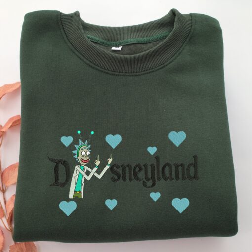 Rick Sanchez Disneyland Embroidery, Disneyland Embroidered Sweatshirt, Movie Disney Inspired, Best Gifts Idea For Him Her - Image 3
