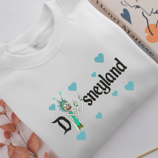 Rick Sanchez Disneyland Embroidery, Disneyland Embroidered Sweatshirt, Movie Disney Inspired, Best Gifts Idea For Him Her - Image 2
