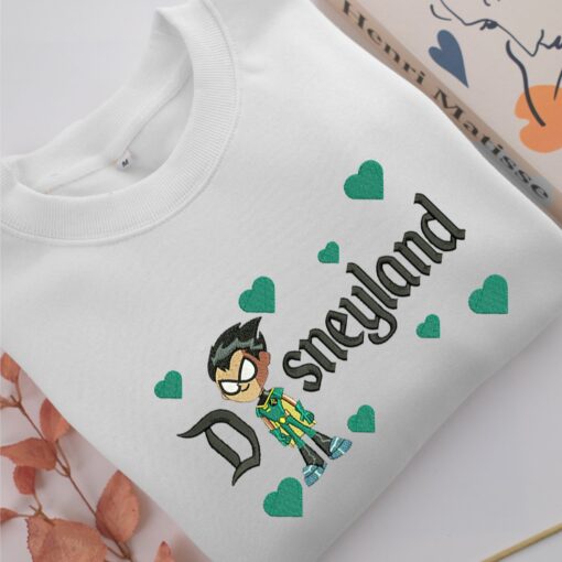 Robin Disneyland Embroidery, Disneyland Embroidered Sweatshirt, Movie Disney Inspired, Best Gifts Idea For Him Her - Image 2