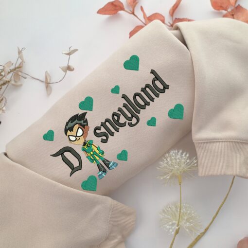 Robin Disneyland Embroidery, Disneyland Embroidered Sweatshirt, Movie Disney Inspired, Best Gifts Idea For Him Her