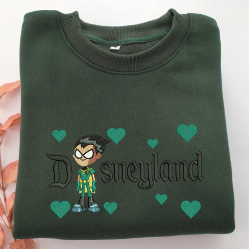 Robin Disneyland Embroidery, Disneyland Embroidered Sweatshirt, Movie Disney Inspired, Best Gifts Idea For Him Her - Image 3