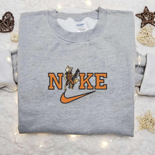 Rocket Racoon x Nike Movie Embroidered Sweatshirt Marvel Cinematic Universe Embroidered Shirt Best Gift Ideas for Family