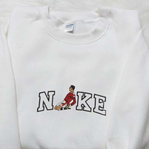 Ronaldo x Nike Embroidered Shirt Celebrity Embroidered Hoodie Sports Embroidered Sweatshirt