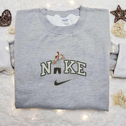 Roosterman x Nike Embroidered Sweatshirt Celebrity Embroidered Sweatshirt Nike Inspired Embroidered Hoodie