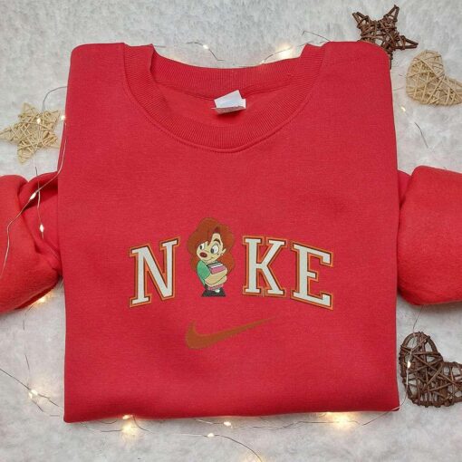 Roxanne X Nike Embroidered Sweatshirt A Goofy Movie Embroidered Shirt Nike Inspired Embroidered Shirt