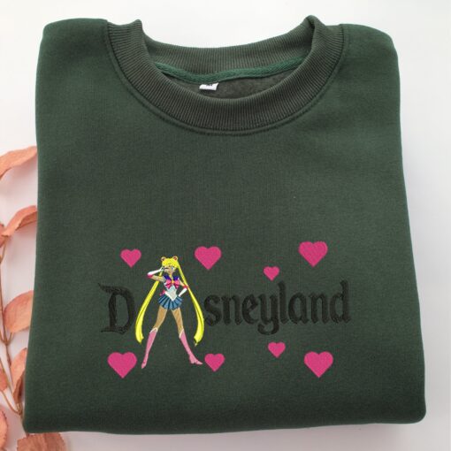 Sailor Moon Disneyland Embroidery, Disneyland Embroidered Sweatshirt, Movie Disney Inspired, Best Gifts Idea For Him Her - Image 3