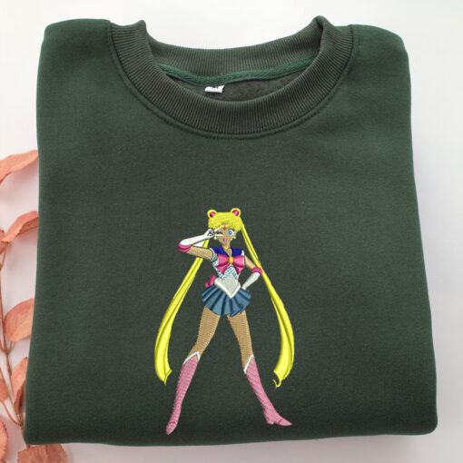 Sailor Moon Embroidery, Disneyland Embroidered Sweatshirt, Movie Disney Inspired, Best Gifts Idea For Him Her - Image 3