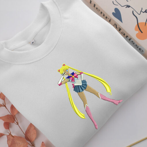 Sailor Moon Embroidery, Disneyland Embroidered Sweatshirt, Movie Disney Inspired, Best Gifts Idea For Him Her - Image 2
