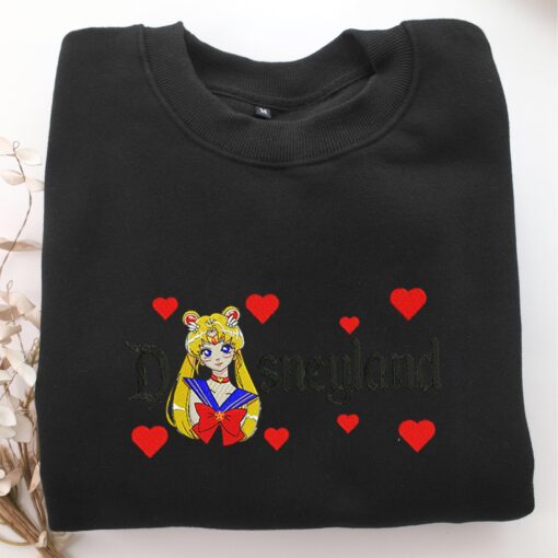 Sailor Moon Half Disneyland Embroidery, Disneyland Embroidered Sweatshirt, Movie Disney Inspired, Best Gifts Idea For Him Her - Image 5
