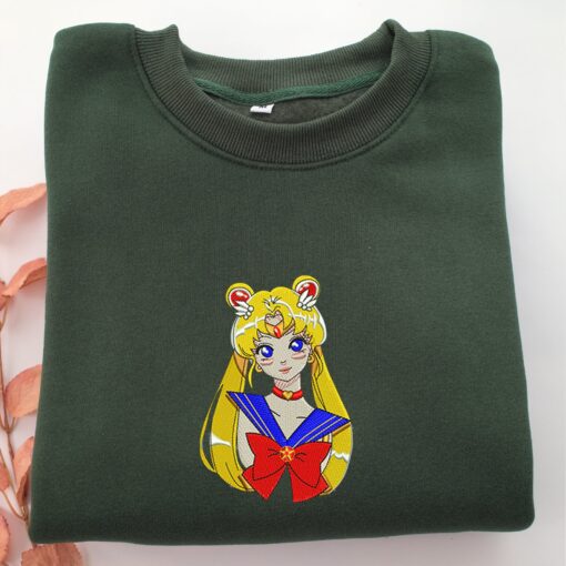 Sailor Moon Half Embroidery, Disneyland Embroidered Sweatshirt, Movie Disney Inspired, Best Gifts Idea For Him Her - Image 3