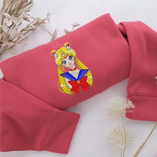 Sailor Moon Half Embroidery, Disneyland Embroidered Sweatshirt, Movie Disney Inspired, Best Gifts Idea For Him Her - Image 4