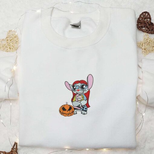 Sally Stitch Embroidered Hoodie The Nightmare Before Christmas Disney Halloween Embroidered Hoodie Best Halloween Gift Ideas