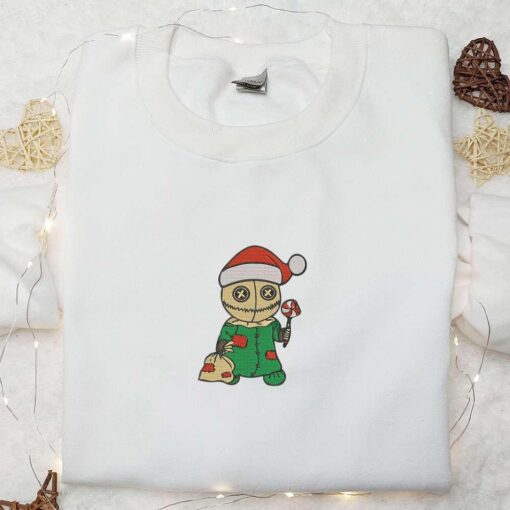 Sam Trick Or Treat Christmas Hat Embroidered Shirt Christmas Embroidered Hoodie Best Halloween Gift Ideas