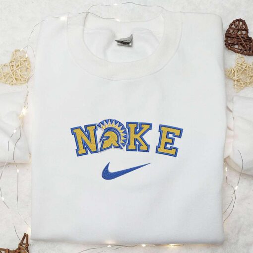 San Jose State Spartans x Nike Embroidered Shirt NCAA Sports Embroidered Hoodie Best Gift Idea
