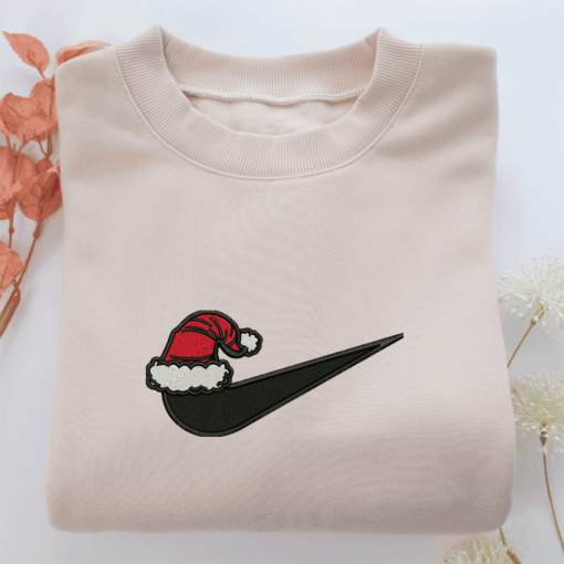 Santa Nike Nike Embroidered Sweatshirt, Nike Movie Inspired, Best Gifts Idea For Him Her