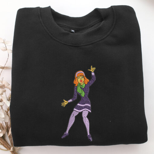 Scared Daphne Blake Embroidery, Disneyland Embroidered Sweatshirt, Movie Disney Inspired, Best Gifts Idea For Him Her - Image 5