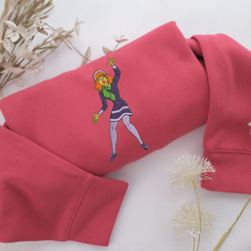 Scared Daphne Blake Embroidery, Disneyland Embroidered Sweatshirt, Movie Disney Inspired, Best Gifts Idea For Him Her - Image 4