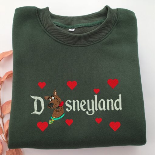 Scooby Doo Disneyland Embroidery, Disneyland Embroidered Sweatshirt, Movie Disney Inspired, Best Gifts Idea For Him Her - Image 3