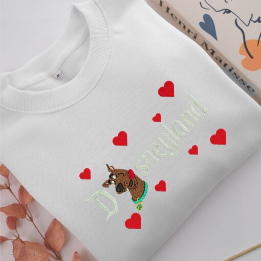 Scooby Doo Disneyland Embroidery, Disneyland Embroidered Sweatshirt, Movie Disney Inspired, Best Gifts Idea For Him Her - Image 2