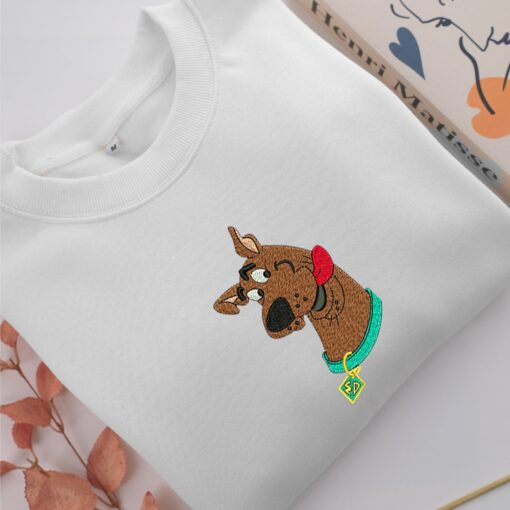 Scooby Doo Embroidery, Disneyland Embroidered Sweatshirt, Movie Disney Inspired, Best Gifts Idea For Him Her - Image 2
