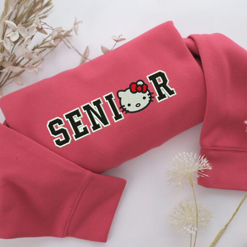 Senior Kitty Embroidery, Disneyland Embroidered Sweatshirt, Movie Disney Inspired, Best Gifts Idea For Him Her - Image 4