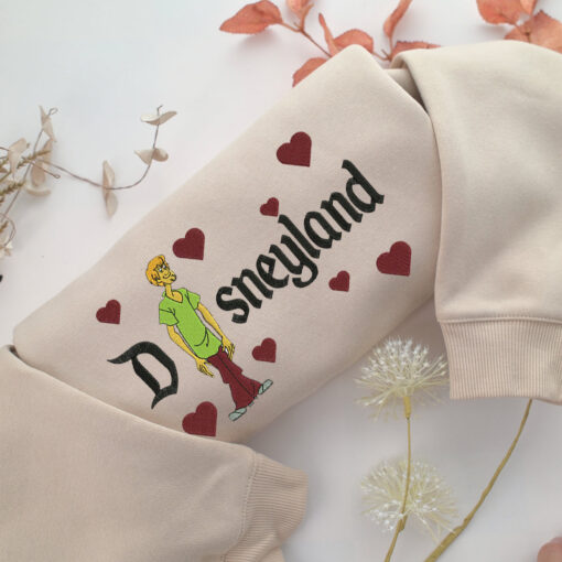 Shaggy Rogers Disneyland Embroidery, Disneyland Embroidered Sweatshirt, Movie Disney Inspired, Best Gifts Idea For Him Her