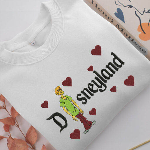 Shaggy Rogers Disneyland Embroidery, Disneyland Embroidered Sweatshirt, Movie Disney Inspired, Best Gifts Idea For Him Her - Image 2