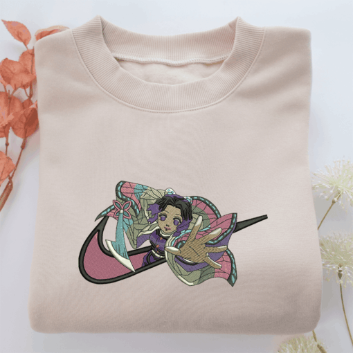 Shinobu Kocho Swoosh Nike Embroidered Sweatshirt, Nike Movie Inspired, Best Gifts Idea For Him Her
