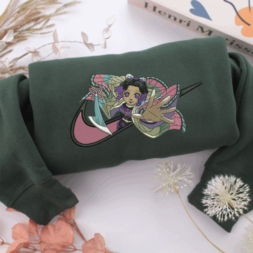 Shinobu Kocho Swoosh Nike Embroidered Sweatshirt, Nike Movie Inspired, Best Gifts Idea For Him Her - Image 3