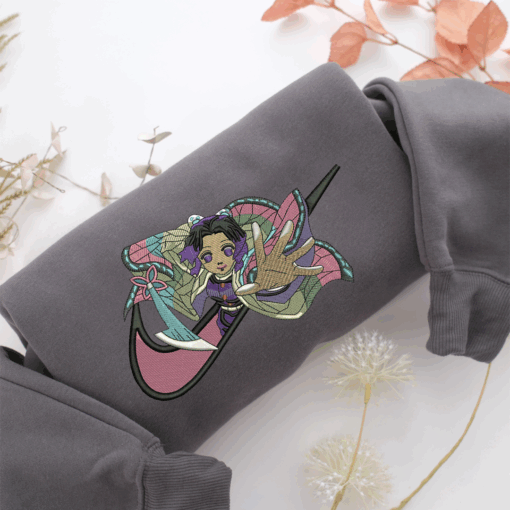 Shinobu Kocho Swoosh Nike Embroidered Sweatshirt, Nike Movie Inspired, Best Gifts Idea For Him Her - Image 4